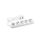 Viko Ml-90117405 Multi-Let 4Lü Anahtarlı Çocuk Korumalı Topraklı 5 Metre Kablolu Grup Priz