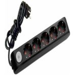 Viko Multi Led Siyah Anahtarlı Priz
