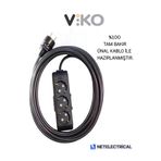 Viko Multi-let 3'lü Topraklı 1 Metre Kablolu Çocuk Korumalı Priz