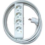 Viko Multi-Let 4'lü 2 Metre Topraklı Çocuk Korumalı Kablolu Grup Priz - Beyaz