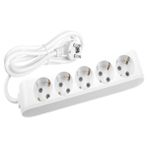 Viko Multi-Let 5'li 2 Metre Topraklı Çocuk Korumalı Kablolu Grup Priz - Beyaz