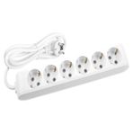 Viko Multi-Let 6'lı 5 Metre Topraklı Çocuk Korumalı Kablolu Grup Priz - Beyaz