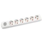 Viko Multi-Let 6'lı Topraklı Çocuk Koruma Anahtarlı Klemensli Priz