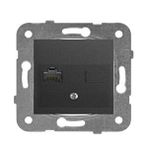 Viko Novella Rj45 Cat6 Cat3 Füme Antrasit