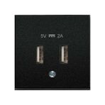 Viko Novella Siyah USB Şarj Prizi Kapak