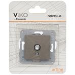 Viko Novella/Trenda Antrasit Uydu Prizi F Kon 10 Db Mek+Düğme Kapak