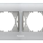 Viko Panasonic 2'li Thea Blu Chrome Matt Beyaz Çerçeve