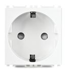 Viko Panasonic 2M Çocuk Korumalı Alt Kapak Modüler Opak Beyaz Topraklı Priz