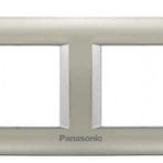 Viko Panasonic Thea 2x2M Sistema Inox Matt Metalik Beyaz Çerçeve