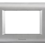 Viko Panasonic Thea 3M Sistema Chrome Matt Metalik Beyaz Çerçeve