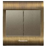 Viko Panasonic Thea Blu 2'li Antique Dore Kapak Dore Anahtar Çerçeve
