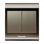 Viko Panasonic Thea Blu 2'li Una Füme Kapak Dore Anahtar Çerçeve