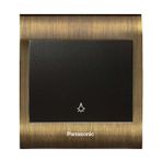Viko Panasonic Thea Blu Light Antique Dore Kapak Siyah Anahtar Çerçeve