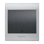 Viko Panasonic Thea Blu Light Chrome Matt Beyaz Kapak Füme Anahtar Çerçeve