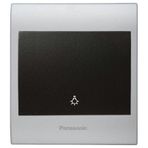 Viko Panasonic Thea Blu Light Chrome Matt Beyaz Kapak Siyah Anahtar Çerçeve