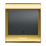Viko Panasonic Thea Blu Light Gold Dore Kapak Füme Anahtar Çerçeve