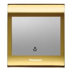 Viko Panasonic Thea Blu Light Gold Dore Kapak Metalik Beyaz Anahtar Çerçeve