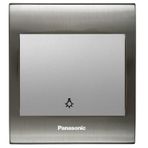 Viko Panasonic Thea Blu Light Inox Beyaz Kapak Metalik Anahtar Çerçeve