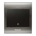 Viko Panasonic Thea Blu Light Inox Beyaz Kapak Siyah Anahtar Çerçeve
