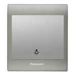 Viko Panasonic Thea Blu Light Inox Matt Dore Kapak Metalik Beyaz Anahtar Çerçeve