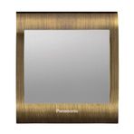 Viko Panasonic Thea Blu Tekli Antique Dore Kapak Metalik Beyaz Anahtar Çerçeve