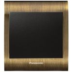 Viko Panasonic Thea Blu Tekli Antique Dore Kapak Siyah Anahtar Çerçeve