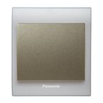 Viko Panasonic Thea Blu Tekli Chrome Matt Beyaz Kapak Dore Anahtar Çerçeve