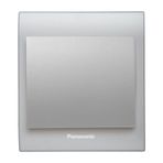 Viko Panasonic Thea Blu Tekli Chrome Matt Beyaz Kapak Metalik Anahtar Çerçeve