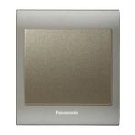 Viko Panasonic Thea Blu Tekli Inox Matt Dore Kapak Anahtar Çerçeve