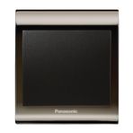 Viko Panasonic Thea Blu Tekli Una Füme Kapak Siyah Anahtar Çerçeve