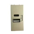 Viko Panasonic Thea Modüler Dore Usb Şarj Prizi Type A+C 5V 3A Mekanizma - WVTT12414DR-TR