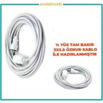 Viko Tek Prizli Uzatma Seyyar Kablo (2 ile 15 Metre Arası) ( 3x2.5 Öznur Kablo Tam Bakır) Ttr Kablo Tseli - 4 METRE