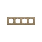 VİKO Viko 92190624 Novella Bronz 4 Lü Çerçeve