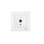 VİKO Vıko Karre Uydu Prizi F Konnektörlü Geçişli (10DB) (ÇERÇEVE DAHİL) - Beyaz 90967038ka
