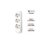 Viko Viko Multilet Üçlü Grup Priz Topraklı Klemensli