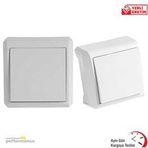 Viko VİKO0044 Beyaz Vera Sıva Üstü Tekli Anahtar