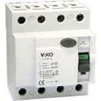 Viko VTR4-100300 4X100 A 300 Ma Ac Tipi Kaçak Akım Rölesi - Beyaz