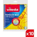 Vileda 10 Paket 3'lü 30% Mikrofiberli Mutfak Bezi - 10'lu