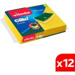 Vileda 12 Paket 2'li Yeşil Klasik Düz Sünger - 12'li