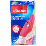 Vileda 131429 Standart Eldiven, %100 Doğal Lateks, M