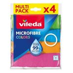 Vileda 151502 Colors Mikrofiber Bez 4'lü Paket, 30x30
