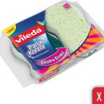 Vileda 2 Paket 2 li Parlak Konfor Oluklu Bulaşık Süngeri