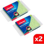 Vileda 2 Paket 2'li Parlak Konfor Düz Bulaşık Süngeri
