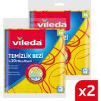 Vileda 2 Paket 3'lü 30% Mikrofiberli Mutfak Bezi - 2'li