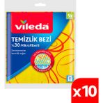 Vileda 2 Paket 5'li 30% Mikrofiberli Mutfak Bezi - 10'lu