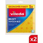 Vileda 2 Paket 5'li Bezzy Temizlik Bezi - 2'li