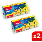 Vileda 2 Paket 5'li Yeşil Klasik Oluklu Sünger - 2'li