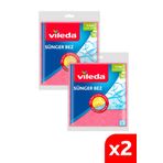 Vileda 2 Paket Doğada Çözünebilir 3 Lü Sünger Bez