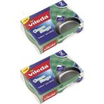Vileda 2'li Oluklu Çizmez Sünger 2 Paket