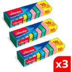 Vileda 3 Paket 10'lu Rainbow Bulaşık Süngeri - 3'lü